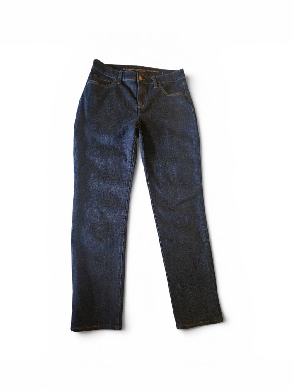 Chico’s So Slimming Girlfriend Slim Leg Ankle Jeans Dark Wash Size 4R